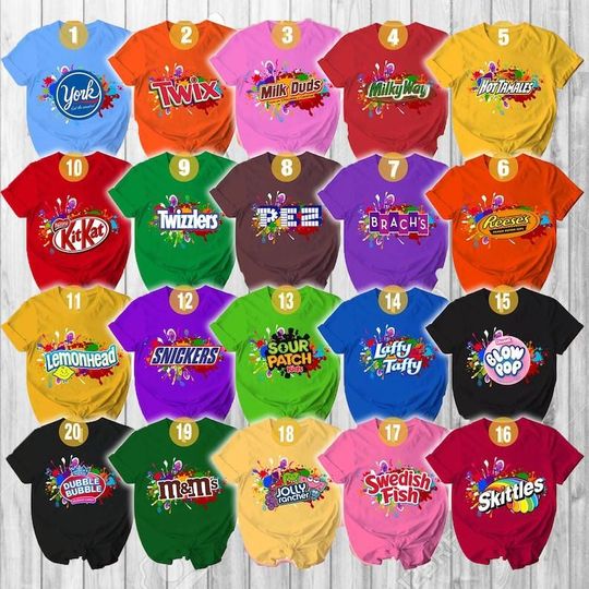Discover Family Halloween Costume Shirts, Candy Group Halloween Shirt, Candy Group Costumes Teachers, Candy Shirt Costumes Matching Family