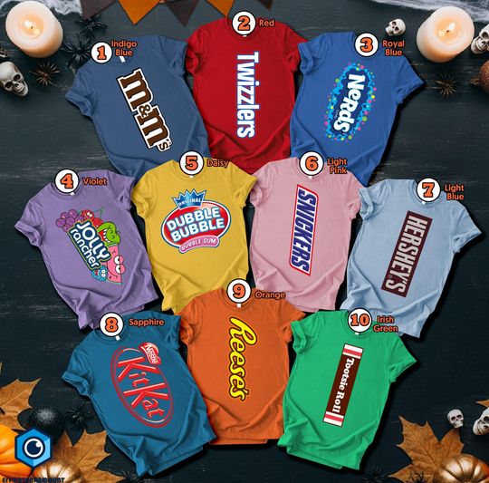 Family Halloween Costume Shirt | Candy Family Matching Tee | Halloween Sweatshirt | Candy Chocolate Matching Shirt | Halloween Party Shirt
