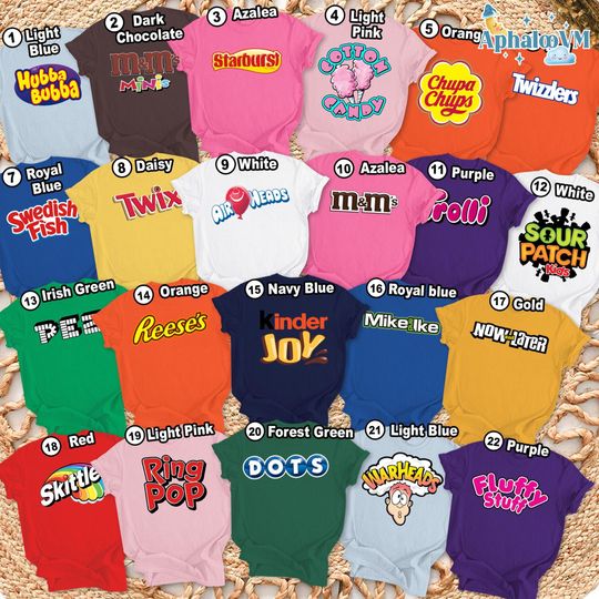 Discover Candy Group Halloween Costume Tee, Halloween Matching Family Shirt, Candy Costume Shirt, Halloween Candy Costume gor Family and Friends