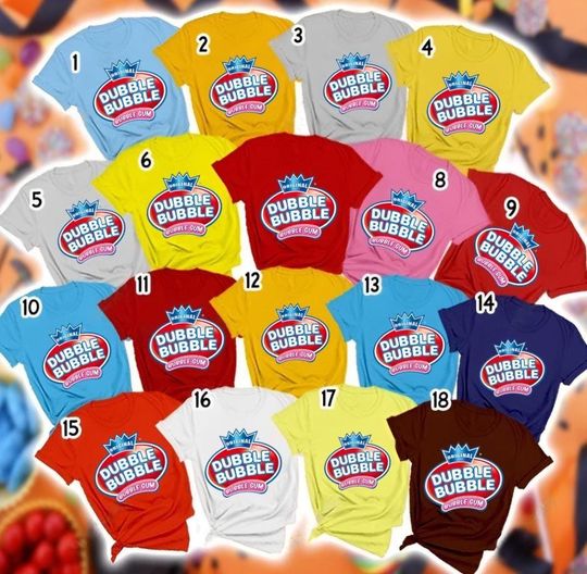 Discover Dubble Candy Group Halloween Shirt, Bubble Candy Halloween Costume Shirt, Bubble Candy Halloween Shirt_ Youth Cheer Costume Teacher BFF