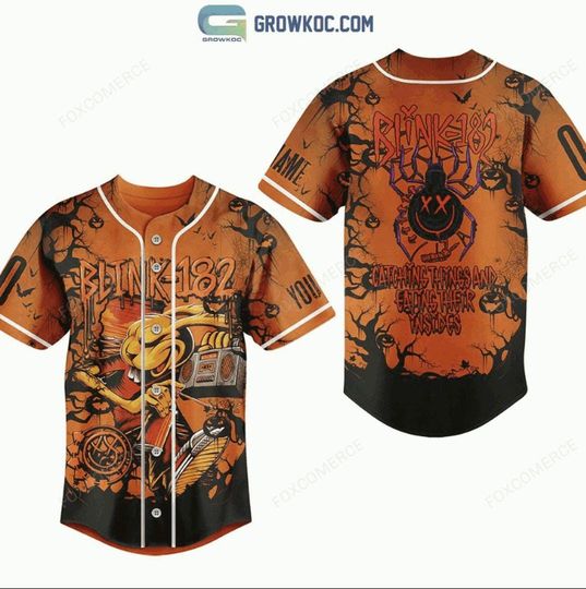 B182 Spooky Halloween Baseball Jersey Catching Things Retro Shirt