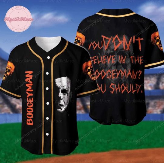 Halloween Michael Myers 3D Baseball Jersey Shirt