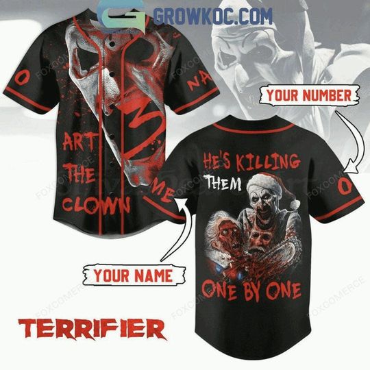 Terrifier 3 Halloween Baseball Jersey He's Killing Them Shirt