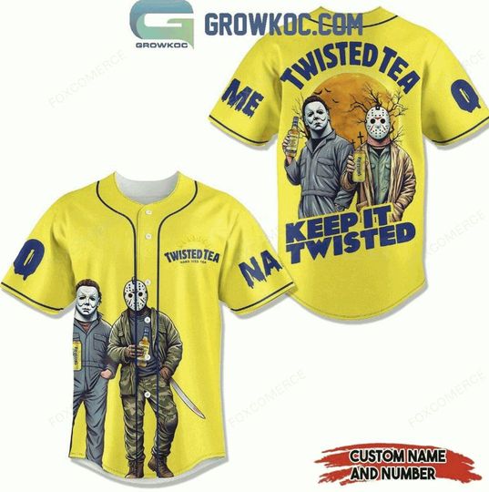Twisted Tea Halloween Baseball Jersey Keep It Twisted Retro Shirt