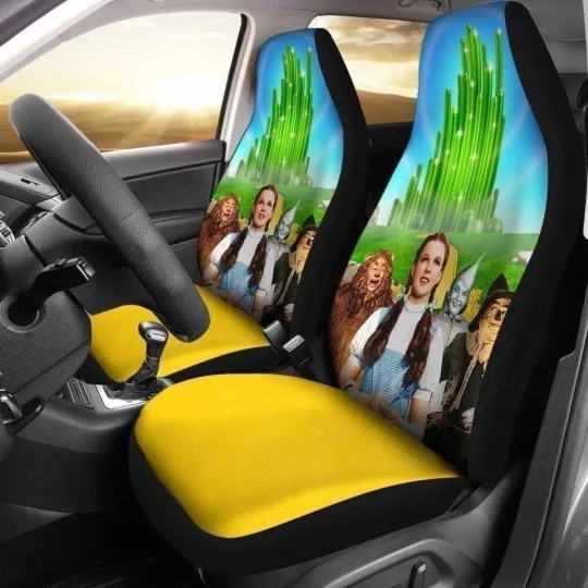 Discover Wizard of Oz Car Seat Covers Dorothy and Friends Auto Interior Accessories