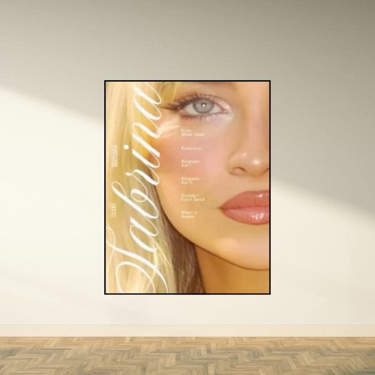 Discover Sabrina Carpenter Poster  Aesthetic Wall Decor Poster, Pop Artist Print, Various Designs Available, Fan Gift