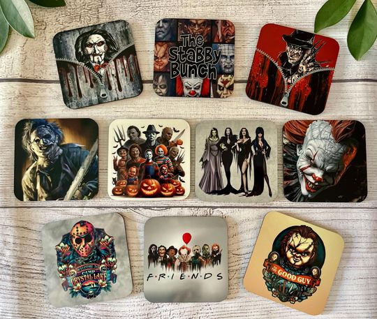 Discover Horror Theme Magnet, Halloween, Slasher, Scary, Fright, Gift Under 10, Household Item, Kitchen Decor