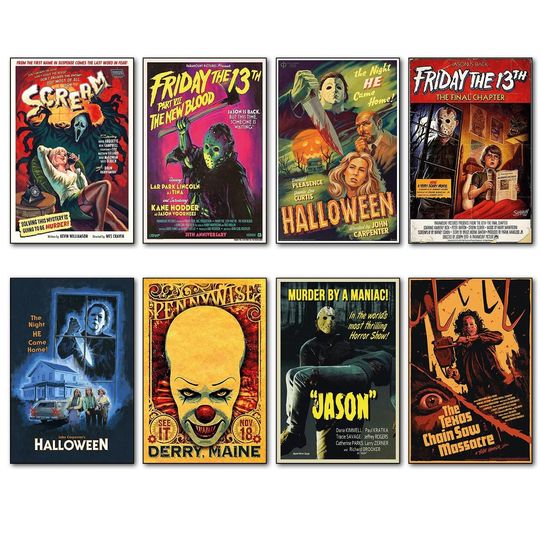 Discover Vintage Classic Horror movie film magnets