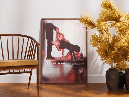 Discover Man's Best Friend SABRINA CARPENTER poster | Sabrina Carpenter poster | music album, music album decor poster
