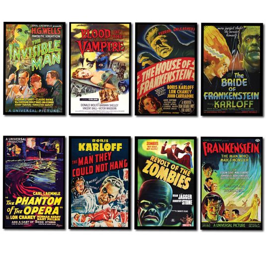 Discover Vintage Horror Movie Poster Magnets