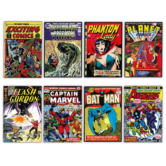 Discover Vintage comic cover Magnets No.1