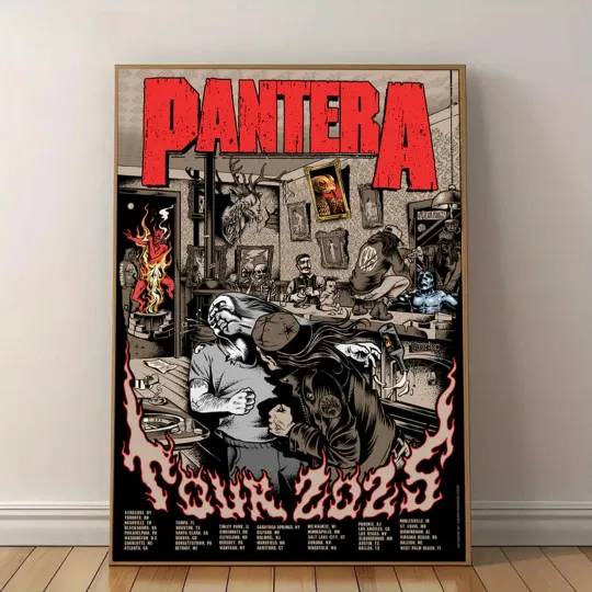 Discover Mayhem Skull 2025 Tour Poster