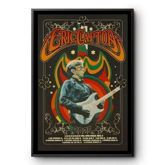 Eric Clapton Tour 2025 Poster