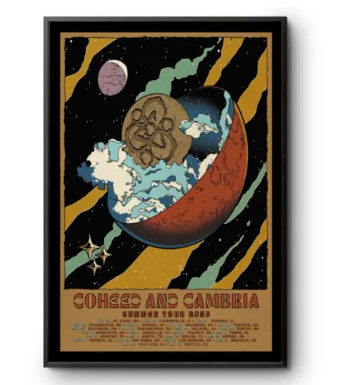 Discover Coheed And Cambria Summer 2025 Tour Poster - Premium Matte Vertical Poster