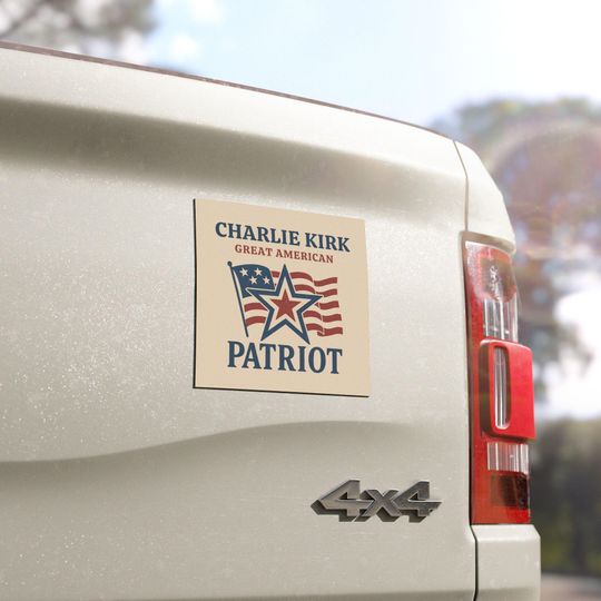 Charlie Kirk Car Magnet, Kirk Car Decal, Charlie Kirk Bumper Sticker, Rest In Peace Charlie Kirk