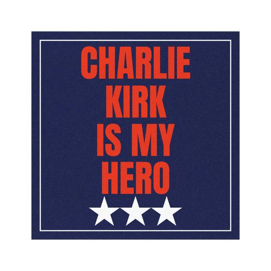 Charlie Kirk Is My Hero Car Magnet, RIP Charlie Kirk Car Magnet, A True Patriot, USA Charlie Car Magnet, Charlie Kirk Memorial
