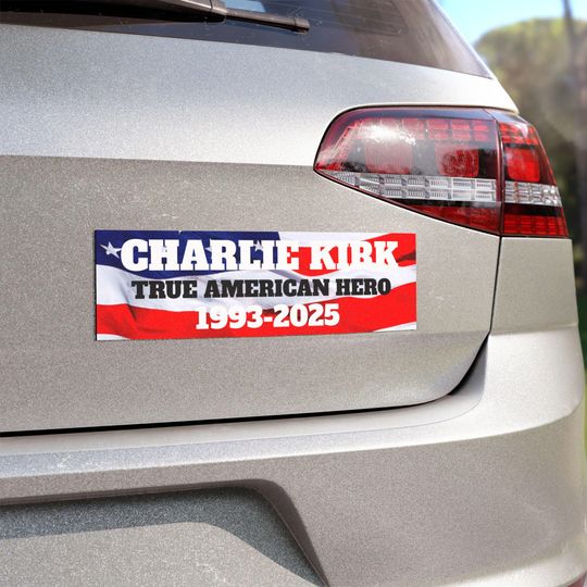 Charlie Kirk Car Magnet, True American Hero, Personalized Tribute, Veteran Support, Car Decor, Memory Keepsake, Memorial Tribute