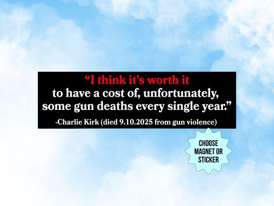 Gun Control Bumper Sticker/Car Magnet, Ban Assault Weapons,Stop The Violence,Liberal Leftist Progressive Activist Gift,Protect Kids Not Guns