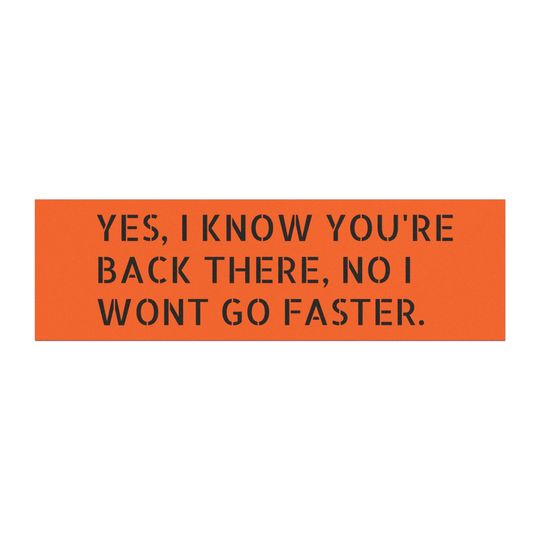 Funny Car Magnet: Yes, I Know You're Back There - Quirky Road Trip Humor