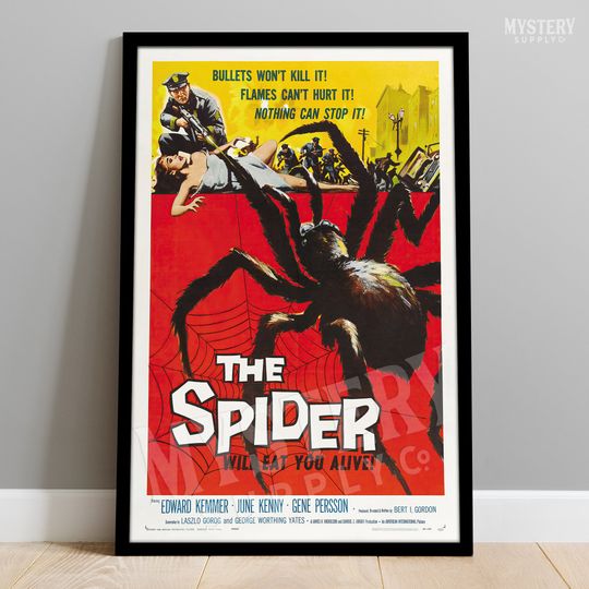 The Spider 1958 Vintage Science Fiction Horror Monster Mutant Bug Movie Poster / Wall Decor Art Print #185