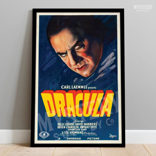 Discover Dracula 1931 Vintage Horror Vampire Monster Movie Poster / Wall Decor Art Print #49