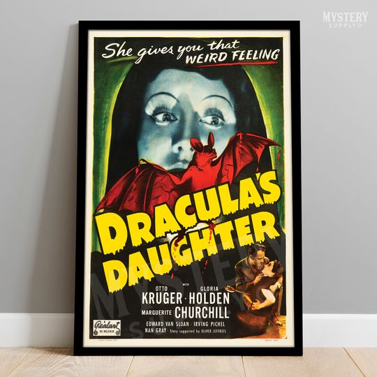Dracula's Daughter 1949 Vintage Horror Vampire Bat Monster Movie Poster / Wall Decor Art Print #146