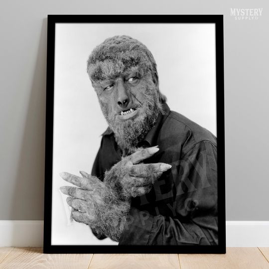 The Wolf Man Vintage Horror Movie Werewolf Photo Poster / Wall Decor Art Print / Horror Decor / Halloween Decor #162
