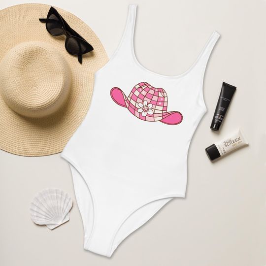 Discover Western Theme Bachelorette One Piece Swimsuit, Cowgirl Bride Bathing Suit, Rodeo Bach Party Swimwear, Country Bride Swimsuit