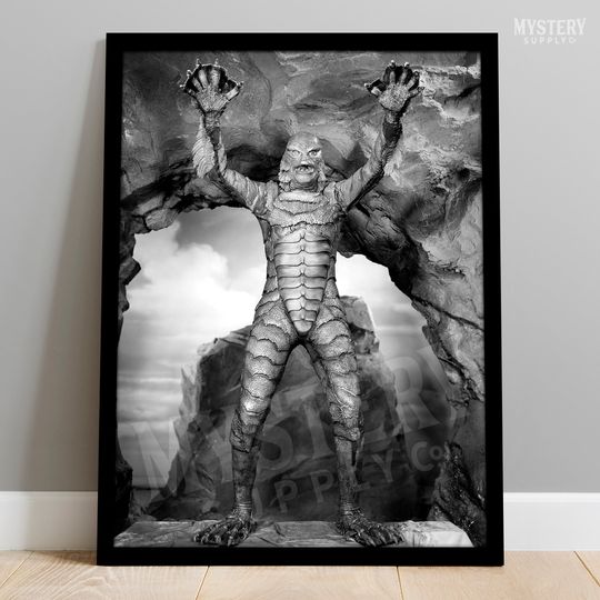 Creature From the Black Lagoon 1954 Vintage Horror Movie Monster Photo Poster / Wall Decor Art Print / Horror Decor / Halloween Decor #158
