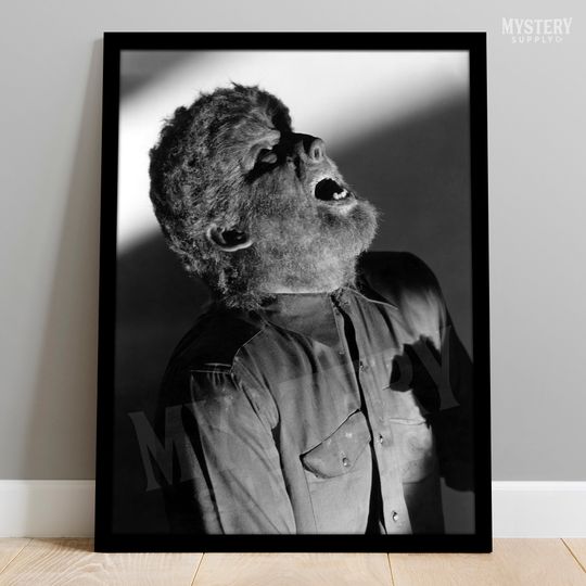 The Wolf Man Vintage Horror Movie Howling Werewolf Photo Poster / Wall Decor Art Print / Horror Decor / Halloween Decor #165