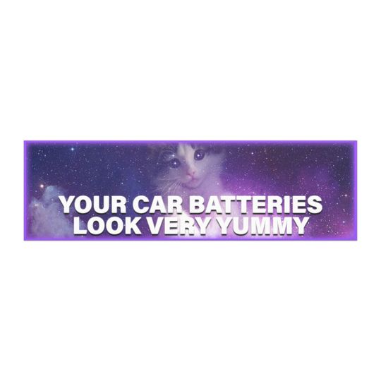 Discover Car Batteries Look Yummy Car magnet