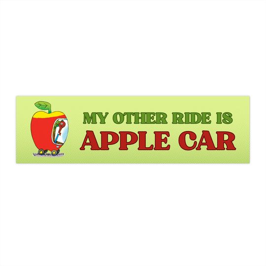 Discover My Other Ride is Apple Car Bumper Sticker