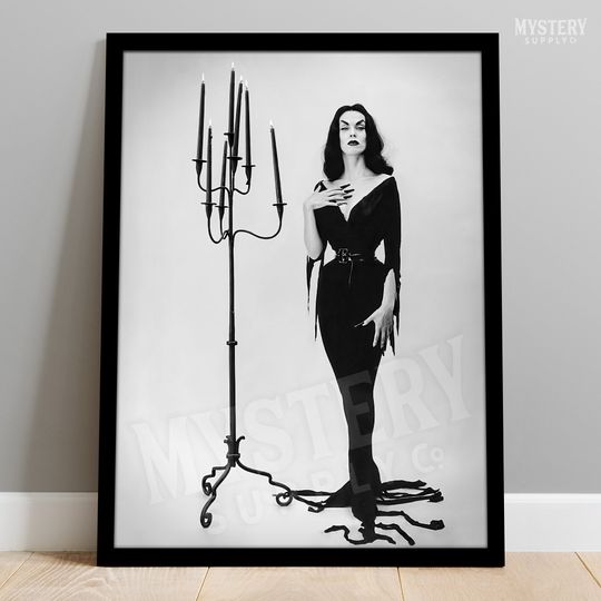 Discover Vampira Maila Nurmi Scream Queen Photo Poster / Wall Decor Art Print / Halloween Decor / Horror Decor / Gothic Home Decor #192