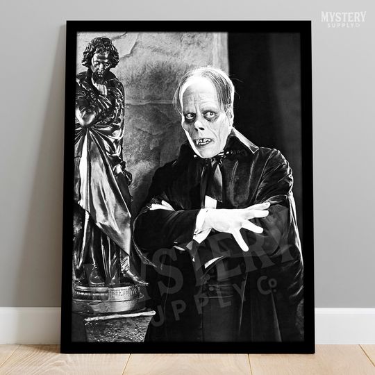 Discover Phantom of the Opera 1925 Vintage Horror Movie Classic Lon Chaney Monster Photo Portrait Poster / Wall Decor Art Print #156