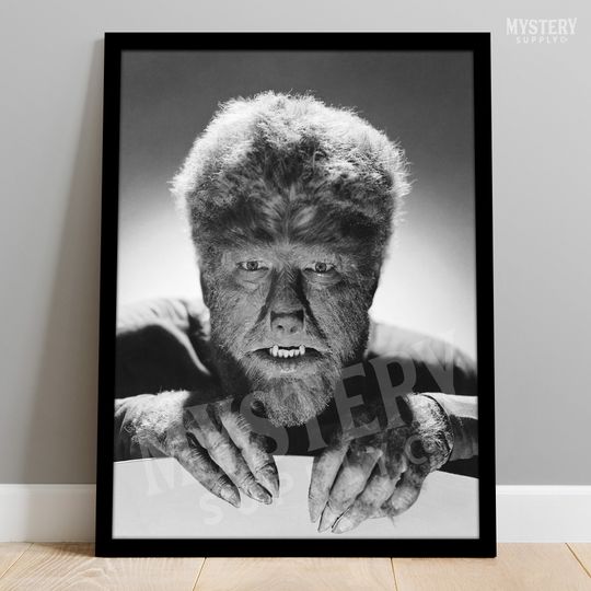 The Wolf Man 1941 Vintage Horror Movie Werewolf Monster Photo Poster / Wall Decor Art Print / Horror Decor / Halloween Decor #159