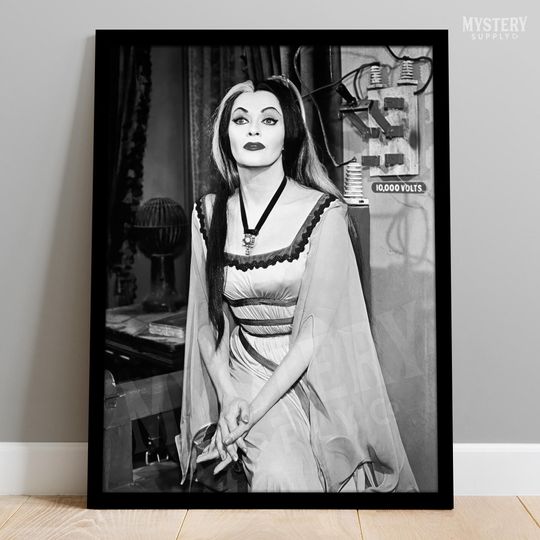 Lily Munster 10,000 Volts Vintage Munsters Vampire Photo Poster / Wall Decor Art Print / Horror Decor / Halloween Decor #201