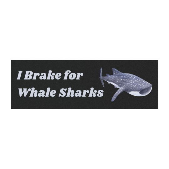 Discover I Brake for Whale Sharks Car Magnet