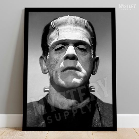 Discover Frankenstein 1931 Vintage Horror Movie Monster Photo Poster / Wall Decor Art Print / Halloween Decor / Horror Decor #45