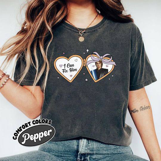 Anakin Skywalker I Can Fix Him Baby Shirt, Coquette Bow Star Wars Shirt, Galaxy's Edge Disney T-shirt, May the Forth Be With You