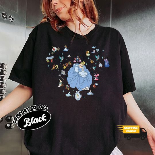 Disney Mickey Cinde Shirt, Cinde Princess Shirt, Bibbidi Bobbidi Boo Shirt, Cinde Princess Tee