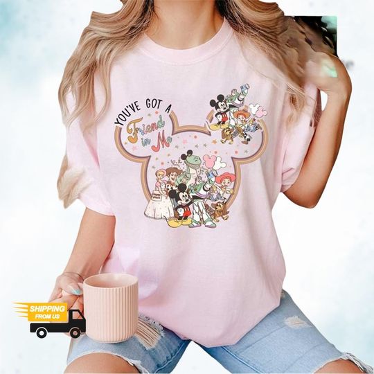 Disney You've Got A Friend In Me Mickey Shirt, Toy Story Tshirt, Mickey Gifts for Fans