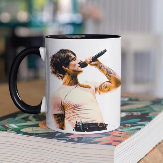 Discover Damiano David Mug | 2025 Solo Tour Fan Gift | Maneskin Frontman Coffee Cup | Unisex Ceramic Mug for Music Lovers & Daily Use