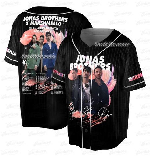 Jonas Bros 20th Anniversary Tour 2025 Baseball Jersey