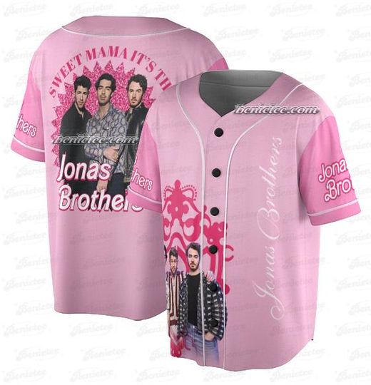 Discover Sweet Mama It's The Jonas 20th Anniversary Tour 2025 Baseball Jersey
