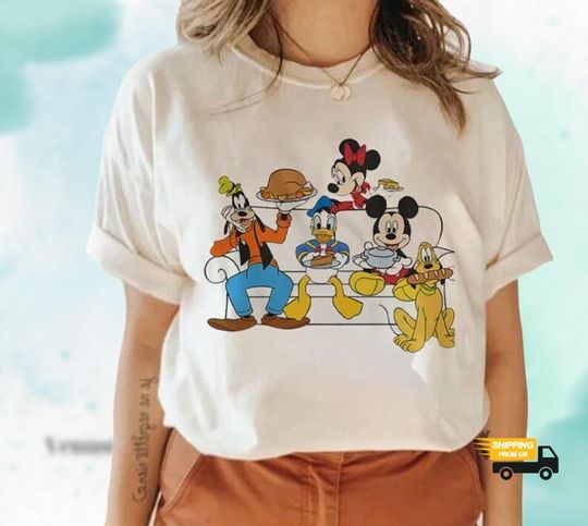 Discover Disney Mickey and Friends Shirt, Friends Tv Show Shirt, Watercolor Mickey Mouse Shirt, Disney World Shirt, Disney Trip Shirt