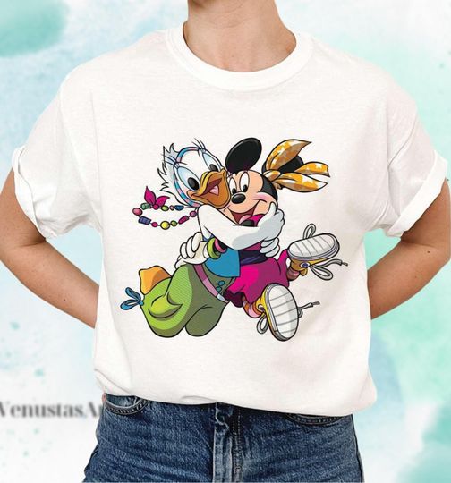 Discover Cute Friends Minnie and Daisy Hug Shirt, Minnie and Daisy Shirt, Disney Bestie Shirt, Disney Girls Trip Shirt