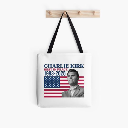 Discover Rest In Peace Charlie Kirk Tote Bag