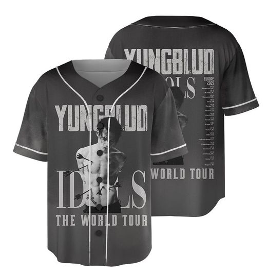 Vintage Yungblud 2025 New Album IDOLS tour Baseball Jersey