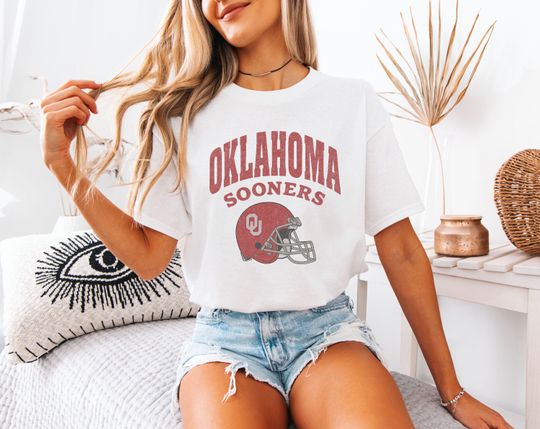 Oklahoma Sooners Gildan 5000 Tee | College Football Shirt, Game Day Apparel