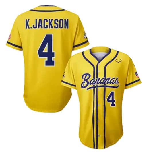 Discover Custom Name #4 Savannah Bananas Jackson Baseball Jersey Shirt